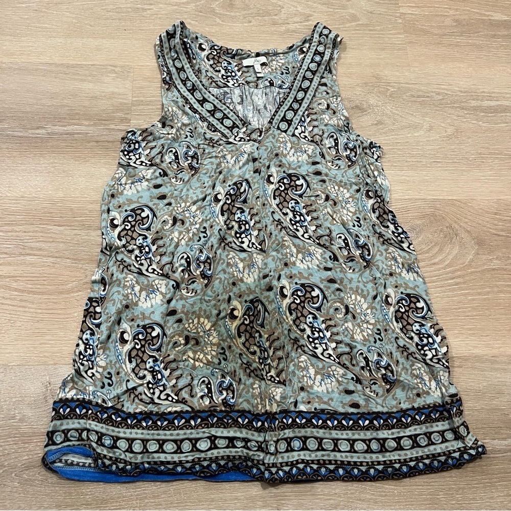 Joie Tank Top blue Flowy size small soft dressy